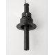 Black Aluminium 6W 220-240V Eaglerise D:2.6 H:25 740Lm 3000K IP20