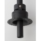 Black Aluminium 6W 220-240V Eaglerise D:2.6 H:25 740Lm 3000K IP20