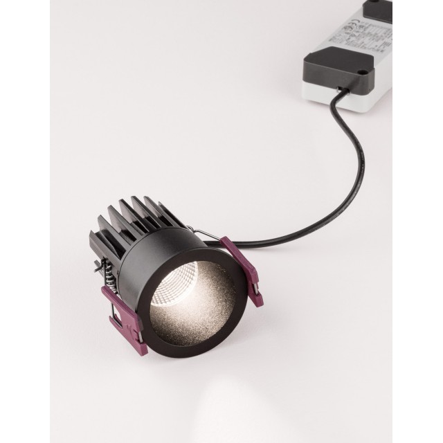 Black Aluminium 7W 220- 240V Philips Cree D:5.6 H:7.5 770Lm 3000K IP32