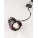 Black Aluminium 7W 220- 240V Philips Cree D:5.6 H:7.5 770Lm 3000K IP32