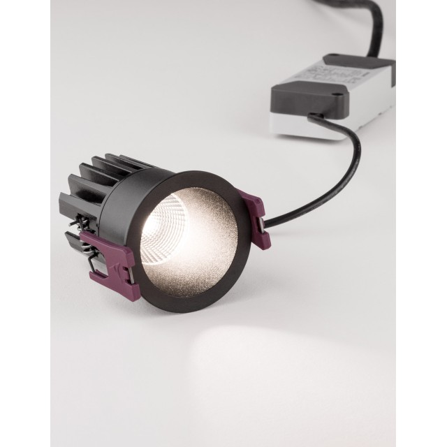 Black Aluminium 7W 220- 240V Philips Cree D:5.6 H:7.5 770Lm 3000K IP32