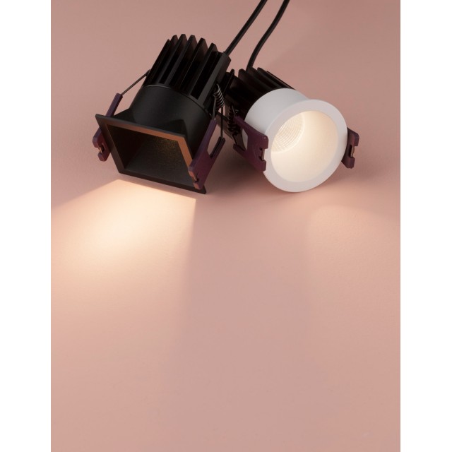 Black Aluminium 7W 220- 240V Philips Cree L:5.6 W:5.6 H:7.5 770Lm 3000K IP32