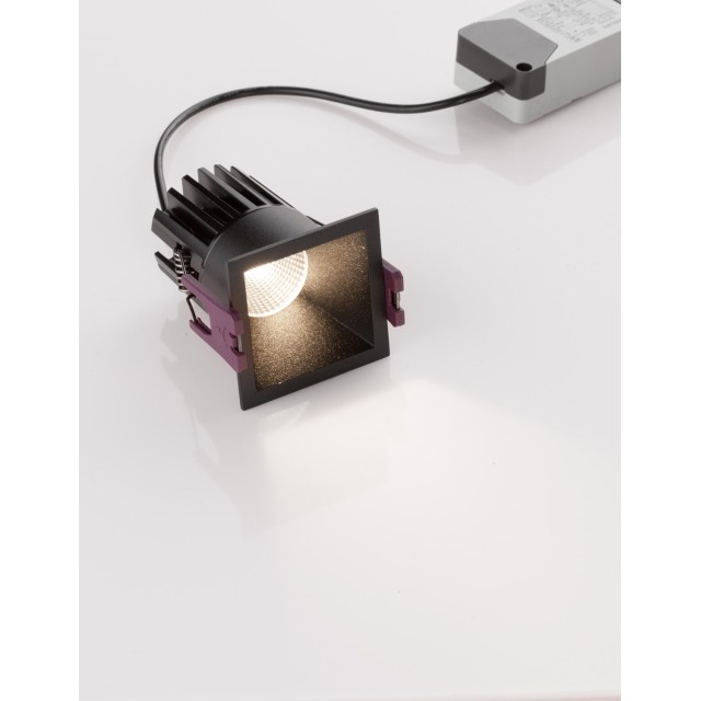 Black Aluminium 7W 220- 240V Philips Cree L:5.6 W:5.6 H:7.5 770Lm 3000K IP32