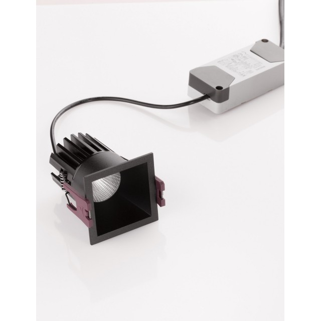Black Aluminium 7W 220- 240V Philips Cree L:5.6 W:5.6 H:7.5 770Lm 3000K IP32
