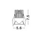 Black Aluminium 7W 220- 240V Philips Cree L:5.6 W:5.6 H:7.5 770Lm 3000K IP32