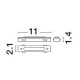 Connector για Σύνδεση 2 Μαγνητικών Προφίλ 9236106 Nova Luce