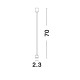 Connector Tube H70 μαύρος 9236323 Nova Luce