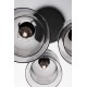 Double Layered Smoky Glass Black Cord Black Metal Base LED E27 3x12 Watt 230 Volt IP20 Bulb Excluded D: 30 H: 185 cm 9236710