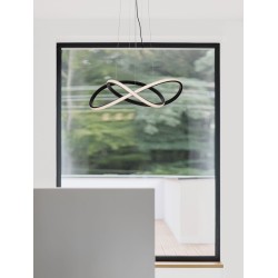 Sandy Black Aluminium & Acrylic LED 28 Watt 230 Volt 1600Lm 3000K IP20 D: 56 H: 120 cm 9248107