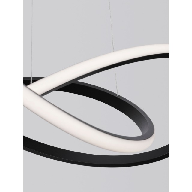Sandy Black Aluminium & Acrylic LED 28 Watt 230 Volt 1600Lm 3000K IP20 D: 56 H: 120 cm 9248107