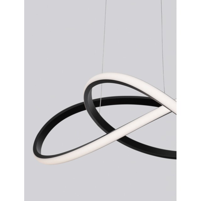 Sandy Black Aluminium & Acrylic LED 28 Watt 230 Volt 1600Lm 3000K IP20 D: 56 H: 120 cm 9248107