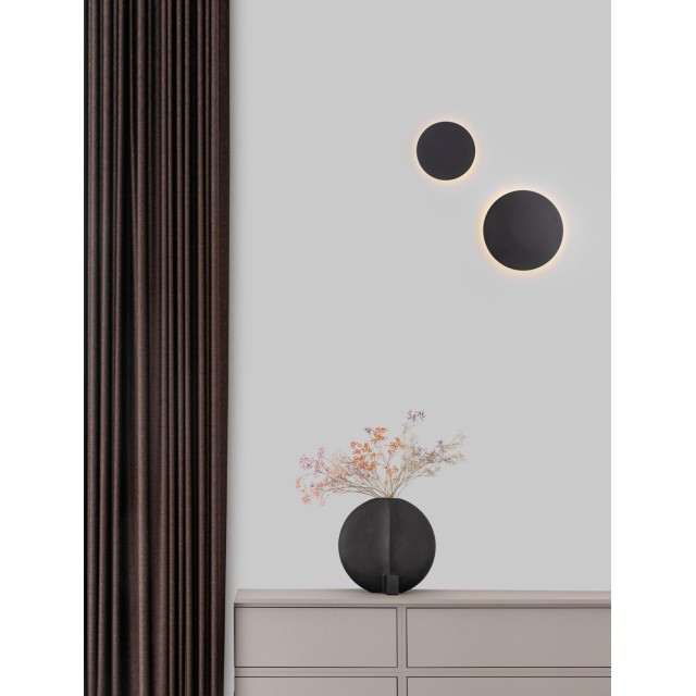 Sandy Black Aluminiun & Acrylic LED 22.5 Watt 230 Volt 2300Lm 3000K IP20 D: 30 W: 3.2 H: 30 cm 9248151