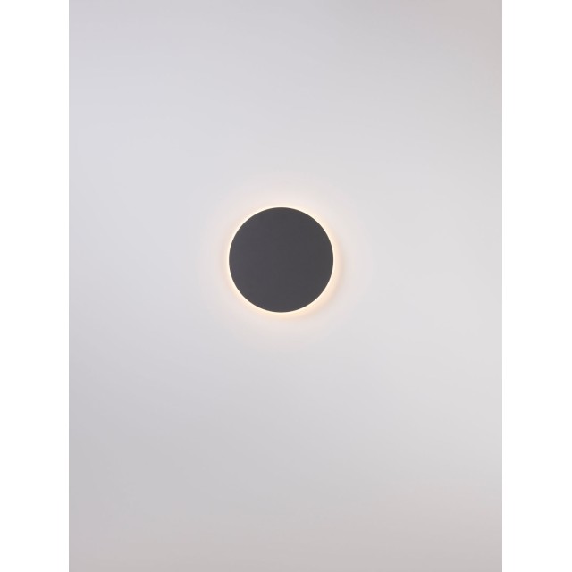 Sandy Black Aluminiun & Acrylic LED 20.5W Watt 230 Volt 1450Lm 3000K IP20 3 3.9 D: 30 W: 3.9 H: 30cm 9248157