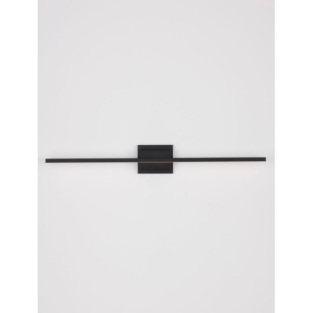 Sandy Black Aluminiun & Acrylic LED 21 Watt 230 Volt 1200Lm 3000K IP20 L:90.5 W: 6.9 H: 11.8 cm 9267019