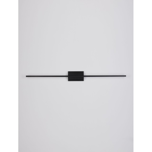 Sandy Black Aluminiun & Acrylic LED 28.5 Watt 230 Volt 1750Lm 3000K IP20 L: 120.5 W: 6.9 H: 11.8 cm 9267020