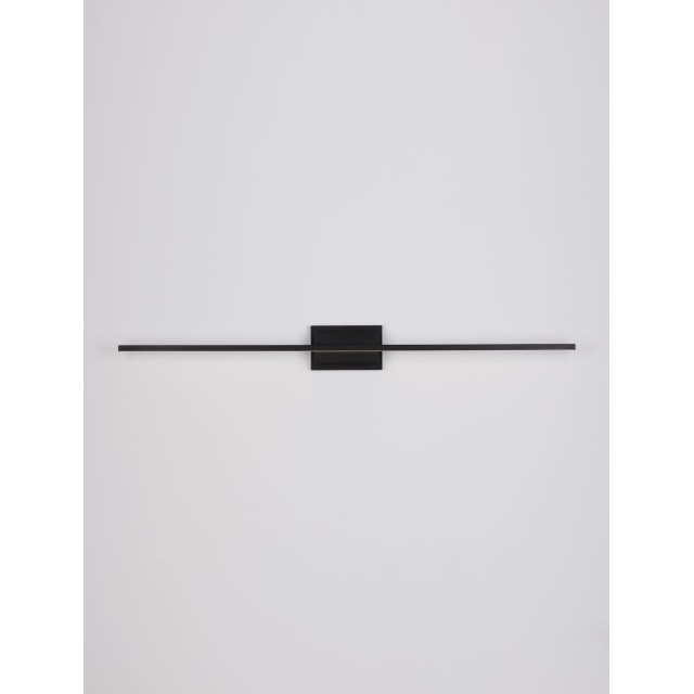 Sandy Black Aluminiun & Acrylic LED 28.5 Watt 230 Volt 1750Lm 3000K IP20 L: 120.5 W: 6.9 H: 11.8 cm 9267020