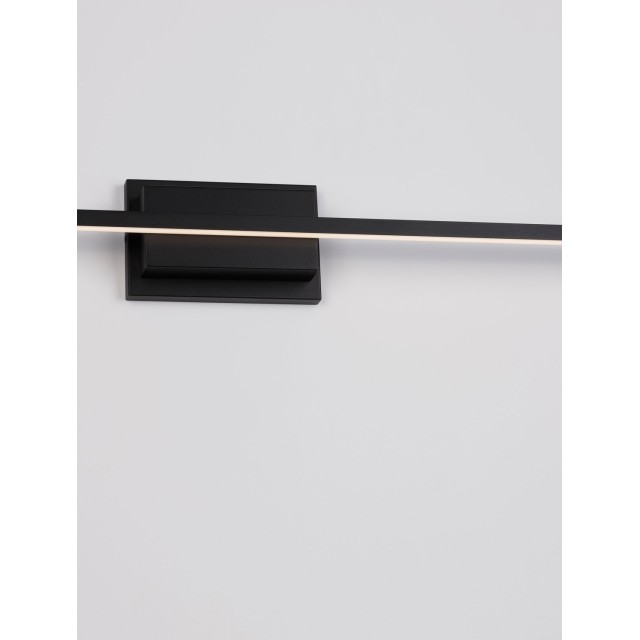 Sandy Black Aluminiun & Acrylic LED 28.5 Watt 230 Volt 1750Lm 3000K IP20 L: 120.5 W: 6.9 H: 11.8 cm 9267020