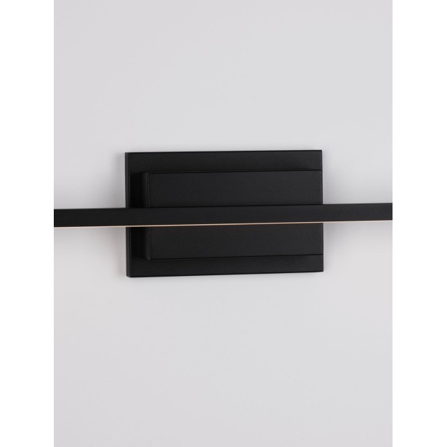 Sandy Black Aluminiun & Acrylic LED 28.5 Watt 230 Volt 1750Lm 3000K IP20 L: 120.5 W: 6.9 H: 11.8 cm 9267020