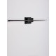 Sandy Black Aluminiun & Acrylic LED 28.5 Watt 230 Volt 1750Lm 3000K IP20 L: 120.5 W: 6.9 H: 11.8 cm 9267020