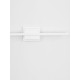 Sandy White Aluminiun & Acrylic LED 12.5 Watt 230 Volt 750Lm 3000K IP20 L:60.5 W: 6.9 H: 11.8 cm 9267021