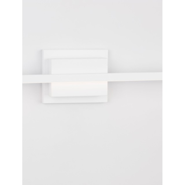 Sandy White Aluminiun & Acrylic LED 12.5 Watt 230 Volt 750Lm 3000K IP20 L:60.5 W: 6.9 H: 11.8 cm 9267022