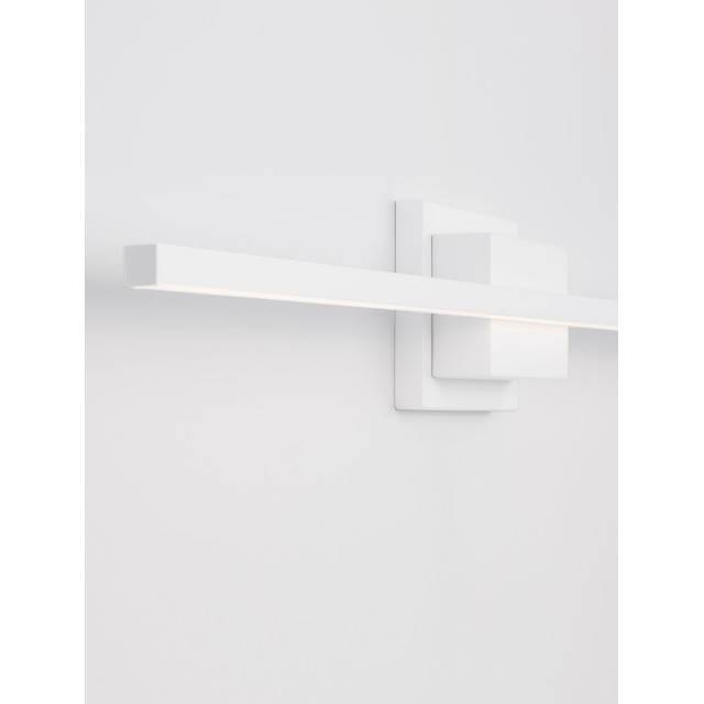 Sandy White Aluminiun & Acrylic LED 12.5 Watt 230 Volt 750Lm 3000K IP20 L:60.5 W: 6.9 H: 11.8 cm 9267022