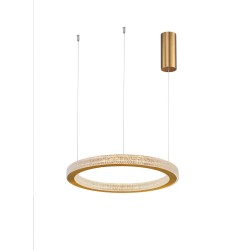 Antique Gold Brass Aluminium & Acrylic LED 40 Watt 230 Volt 2139Lm 3000 IP20 40 D: 40 H1: 4 H2: 120 cm 9285410