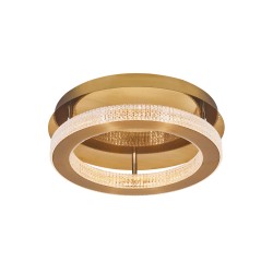 Antique Gold Brass Aluminium & Acrylic LED 40 Watt 230 Volt 2139Lm 3000 IP20 D: 40 H1: 4 H2: 12 cm 9285420