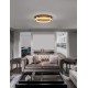 Antique Gold Brass Aluminium & Acrylic LED 60 Watt 230 Volt 3530Lm 3000 IP20 D: 60 H1: 4 H2: 12 cm 9285620