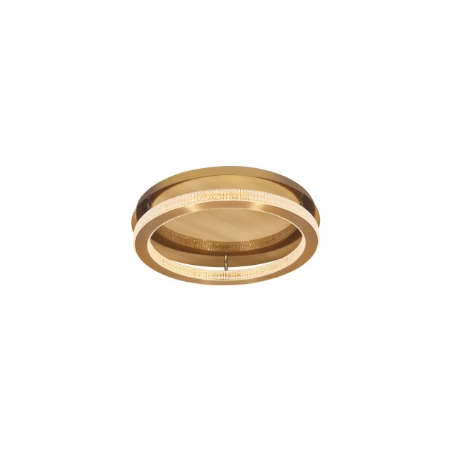 Antique Gold Brass Aluminium & Acrylic LED 60 Watt 230 Volt 3530Lm 3000 IP20 D: 60 H1: 4 H2: 12 cm 9285620