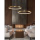 Antique Gold Brass Aluminium & Acrylic LED 50 Watt 230 Volt 2727Lm 3000 IP20 D: 80 H1: 4 H2: 120 cm 9285801