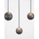 Black Aluminium Black Fabric Wire LED 10x4.5 Watt 230 Volt 1860Lm 3000 IP20 D: 40.5 H:150 cm 9303952