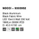 Black Aluminium Black Fabric Wire LED 10x4.5 Watt 230 Volt 1860Lm 3000 IP20 D: 40.5 H:150 cm 9303952