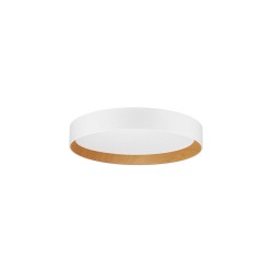 Triac Dimmable Sandy White Aluminium Wood & Acrylic LED 40 Watt 220-240 Volt 2312Lm 3000K IP20 D: 45 H: 8 cm