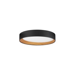 Triac Dimmable Sandy Black Aluminium Wood & Acrylic LED 40 Watt 220-240 Volt 2312Lm 3000K IP20 D: 45 H: 8 cm
