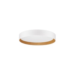 Triac Dimmable Sandy White Aluminium Wood & Acrylic LED 50 Watt 220-240 Volt 3166Lm 3000K IP20 D: 60 H: 9 cm