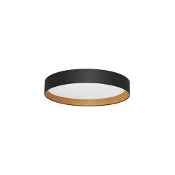 Triac Dimmable Sandy Black Aluminium Wood & Acrylic LED 50 Watt 220-240 Volt 3166Lm 3000K IP20 D: 60 H: 9 cm