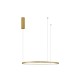 Brushed Gold Aluminum & Acrylic LED 36 Watt 230 Volt 1980Lm 3000K IP20 D: 60 H: 200 cm 9345602