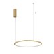 Brushed Gold Aluminum & Acrylic LED 36 Watt 230 Volt 1980Lm 3000K IP20 D: 60 H: 200 cm 9345602