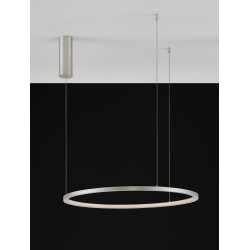 Bruched Champagne Silver Aluminum & Acrylic LED 36 Watt 230 Volt 1980Lm 3000K IP20 D: 60 H: 200 cm 9345603
