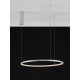 Bruched Champagne Silver Aluminum & Acrylic LED 36 Watt 230 Volt 1980Lm 3000K IP20 D: 60 H: 200 cm 9345603
