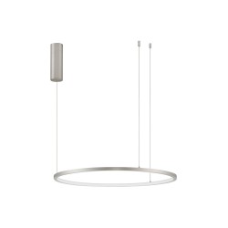 Bruched Champagne Silver Aluminum & Acrylic LED 36 Watt 230 Volt 1980Lm 3000K IP20 D: 60 H: 200 cm 9345603