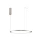 Bruched Champagne Silver Aluminum & Acrylic LED 36 Watt 230 Volt 1980Lm 3000K IP20 D: 60 H: 200 cm 9345603