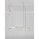Bruched Champagne Silver Aluminum & Acrylic LED 36 Watt 230 Volt 1980Lm 3000K IP20 D: 60 H: 200 cm 9345603