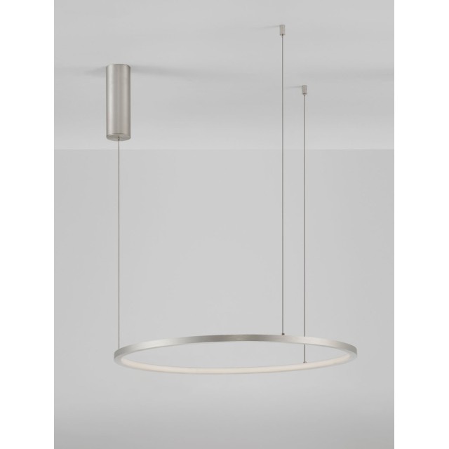 Bruched Champagne Silver Aluminum & Acrylic LED 36 Watt 230 Volt 1980Lm 3000K IP20 D: 60 H: 200 cm 9345603