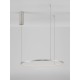 Bruched Champagne Silver Aluminum & Acrylic LED 36 Watt 230 Volt 1980Lm 3000K IP20 D: 60 H: 200 cm 9345603