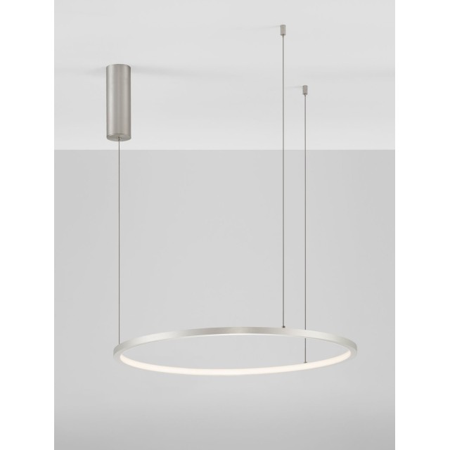 Bruched Champagne Silver Aluminum & Acrylic LED 36 Watt 230 Volt 1980Lm 3000K IP20 D: 60 H: 200 cm 9345603