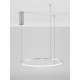 Bruched Champagne Silver Aluminum & Acrylic LED 36 Watt 230 Volt 1980Lm 3000K IP20 D: 60 H: 200 cm 9345603