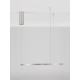 Bruched Champagne Silver Aluminum & Acrylic LED 36 Watt 230 Volt 1980Lm 3000K IP20 D: 60 H: 200 cm 9345603