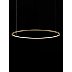 Brushed Gold Aluminum & Acrylic LED 48 Watt 230 Volt 2592Lm 3000K IP20 D: 80 H: 200 cm 9345606